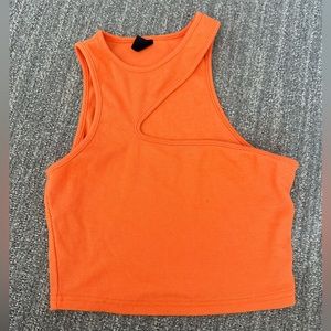 Asymmetrical crop top